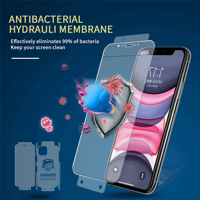 Antimicrobial mobile phone screen protector