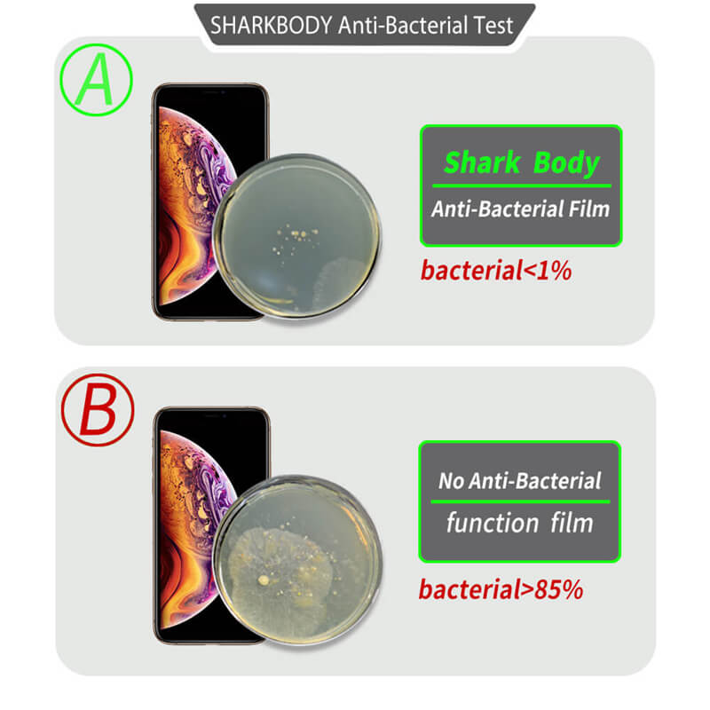 Antimicrobial mobile phone screen protector